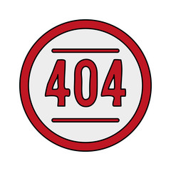 404 error sign icon image vector illustration design 