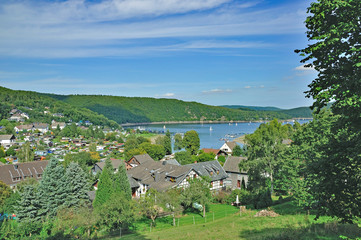 Erholungsort Woffelsbach am Rurstausee in der Eifel,NRW,Deutschland