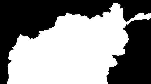 Balkh - Afghanistan, province extruded. Bumps shaded