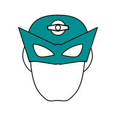 superhero mask avatar icon image vector illustration design 