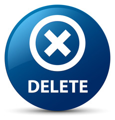 Delete blue round button