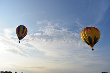Fototapeta premium Lincoln, Illinois - USA - August 25, 2017: Sky Balloon Festival