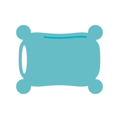 pillow bedroom icon image vector illustration design 