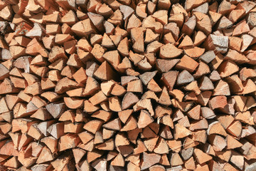 Chopped wood logs - Background image