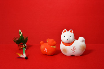 干支の置物　戌年