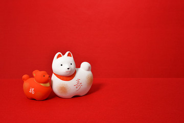 干支の置物　戌年