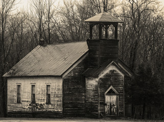 Old Schoolhouse and Church - 170461069