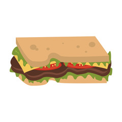 sandwich food icon image vector illustration design 