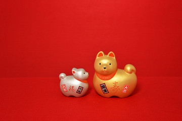 干支の置物　戌年