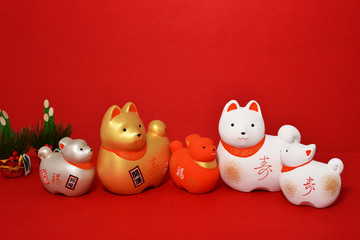 干支の置物　戌年