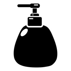 Dispenser pump cosmetic icon , simple style