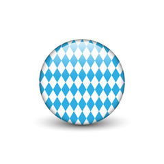 Bavarian Octoberfest flag , glossy web button with shadow