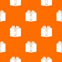 Open thick book pattern seamless