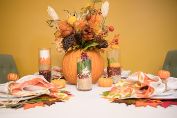 Seeds Collection, Glass Cups, Wooden Table, Quinoa Seeds, Flax Seed, Chia Seeds, Pumpkin Seeds, Halloween party. Autumn