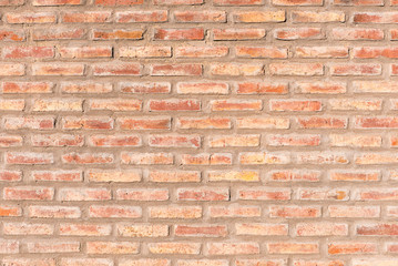 Obraz premium Background from an old and rugged red brickwall