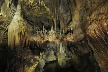 Pacerelle dans une grotte