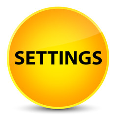 Settings elegant yellow round button