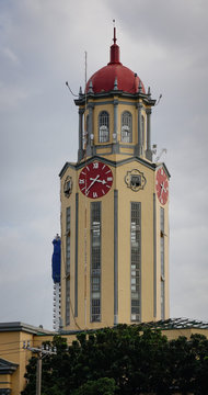 The clock tower of the Manila City Hall