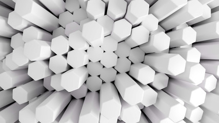 Abstract 3D Hexagon background 
