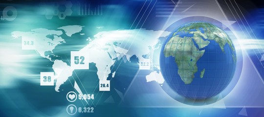 Composite image of triangle design