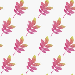 Naklejka premium Leaves seamless background
