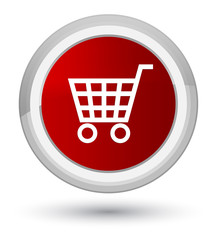 Ecommerce icon prime red round button