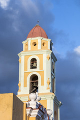 Close-up of a church in the colonial city of Trinidad, Cuba