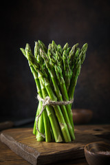 fresh green asparagus
