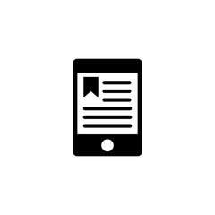 e-reader icon on white background