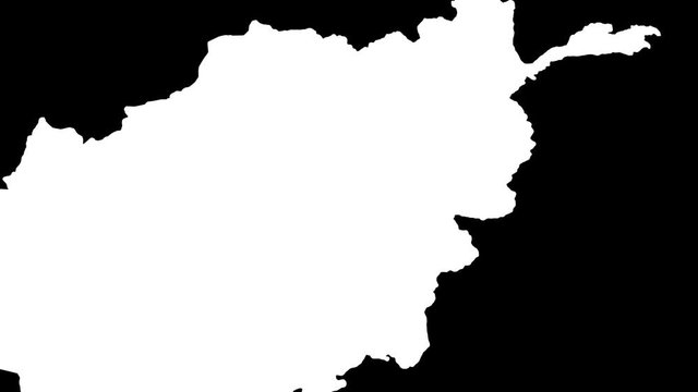 Kapisa - Afghanistan, province extruded. Bumps