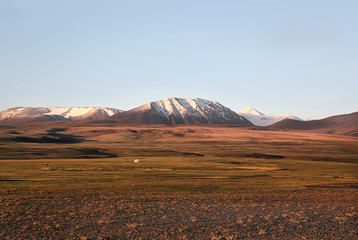 Morning in the mountain valley