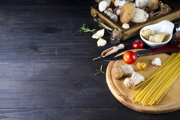 Italian food, spaghetti recipe ingredient