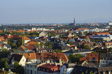 Fototapeta na wymiar View over Munich
