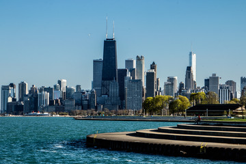 Chicago skyline from the lake - 170476282