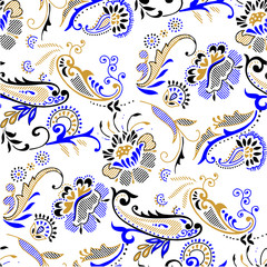 paisley pattern for textile and wrapping use
