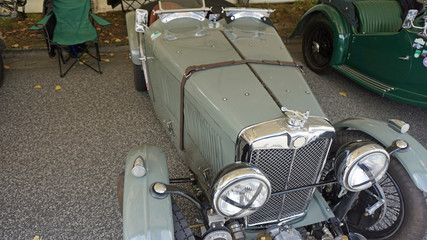 close up from an old car