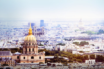 Fototapeta na wymiar Paris from the Eiffel Tower 
