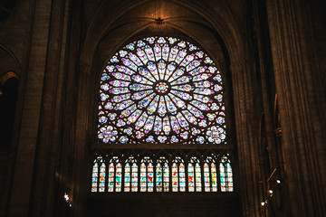 Stain glass from Notre Dame - 170477893