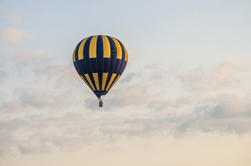 Fototapeta premium The balloon is flying in the sky