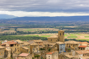 The town of Gallipienzo de Navarra in Spain