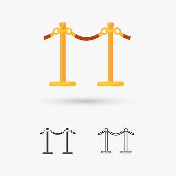 Rope Barrier Icon