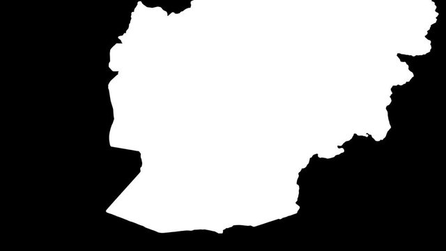Nimroz - Afghanistan, province extruded. Solids