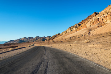 Fototapeta na wymiar Beautiful Artists Drive in Death Valley