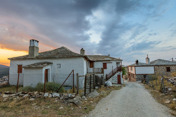 Traditional houses in Kastro village, Greece © porojnicu
