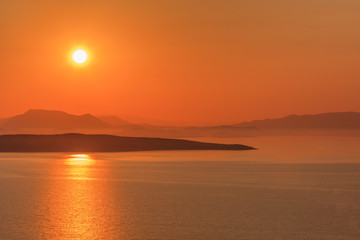 sunrise in Ionian Islands