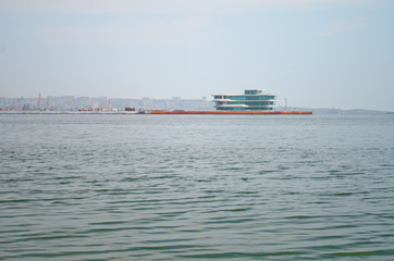 Seaside walking boulevard in Baku, Azerbaijan
