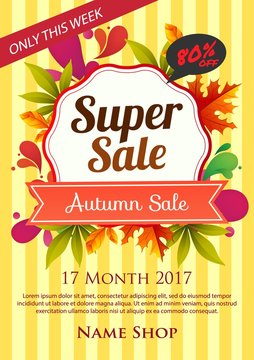 Autumn super sale poster