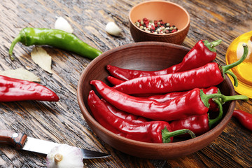 chili pepper with garlic