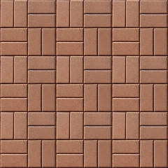 Specially prepared seamless pattern of paving slabs