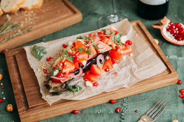 Autumn menu of appetizers